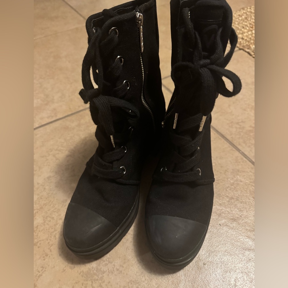 Michael Kors combat boots.